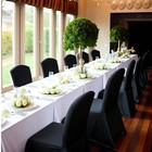    new   10-pack Black Spandex Chair Covers - Stretch Fit For Weddings   Events