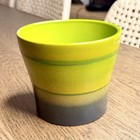 Vintage Scheurich Germany Planter Pot Green Ombre Retro 808-13 Mid Century Mcm