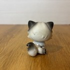 Littlest Pet Shop Lps  60 Persian Cat White And Black With Blue Dot Eyes