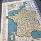 1940 s France Atlas Map Vintage Before End Of Ww2