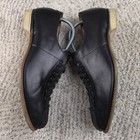 Vtg Bowling Shoes Hyde Men Size 10 Black Leather Rightys Union Made Usa Goodyear