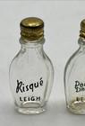 Vintage Leigh Miniature Perfume Bottles Circa 1940s Empty Lot Of 3 Different