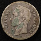 Venezuela 2 Bolivares 1924  Coin  Silver  Inv g156
