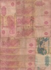 Angola    lot Of 10  Old Issue  Banknotes With Faults damage  A48