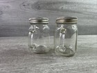 Vintage Mason Jar Mug Golden Harvest Salt And Pepper Shakers Clear Glass