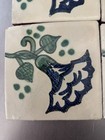 Lot Of 9 Vntg Talavera Blue Don Diego De Dia Flower Tiles 4   x4    Made N Mexico Ld