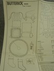 Butterick 4605 Christmas Apron Tablecloth Placemat Napkins Pillow Stocking Uncut