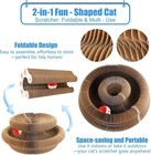 2 Pack Interactive Cat Scratcher Toys With Balls Bells  Magic Organ Foldable