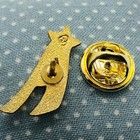 Shooting Star Gold Tone Pin Pin-back