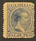 Travelstamps  1890 Philippine Stamp Baby Spanish King Alfonso Xiii 2 4 8c Mogvlh
