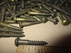 40-vintage Solid Brass Wood Screws With Round Slot Heads 1 1 4  Long X  12 7 32 