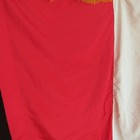 Vintage Canadian Flag Abbot Flag Co Gold Fringe 8   W X 5  H Faille Rayon  