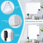 Maxgear Small Dry Erase Board  14 x11  Double Sided Hanging Whiteboard For Wall 