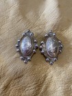 Unique Vtg Mexico Sterling Overlay Conchos For Headstall Belt Jewelry