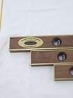 Vintage Goodell-pratt Brass Bound Mahogany Levels 24  18  12 