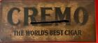 Cremo Cigars Tin Humidor Vintage Metal Store Display 