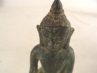 Antique 19c Burmese Bronze Seated Buddha Figure