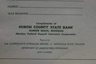 Vtg Michigan State College Farm Tax Record Book Huron Co State Bank Harbor Beach