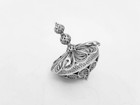 Sterling Silver Dreidel Besamin Box Filigree Art Jewish Yemenite Hanukkah Gift