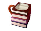 Wizarding World Harry Potter Ceramic Stacked Books Mug Hogwarts
