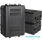 4u Rack Case Dust-proof Watertight Shallow 10 2  - L19  Amp Rack Flight Case