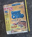 1987 Vintage Post Super Golden Crisp Cereal Box W  Pound Puppies River Raft Rare
