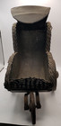 Antique Vintage Baby Doll Carriage  Pram  Victorian Style Wood Wicker Stroller