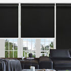 Blackout Waterproof Window Blinds Roller Shades Cordless Blind White  Black grey