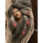 Handcrafted Wall Sculpture Native-inspired   Nature-spirit     Signed Studio Piece