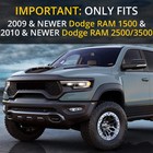 Bocadecals Rear Middle Window American Flag Decal 2009-2025 Dodge Ram