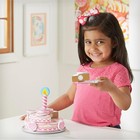 melissa And Doug Triple-layer Party Cake Wooden Play Food Set - Birthday Cake 3