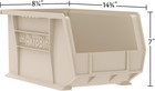 12 Pack Akrobins Plastic Storage Bins  Space-saving Stackable Organizers For Gar