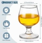 6 Pieces 2 Oz Mini Shot Clear Glass Set  - Tasting Glasses - Brandy Tequila
