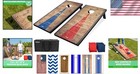 Rustic Portable Cornhole Game Set - 4 X 2 Ft With 8 Bean Bags   Carry Case