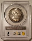Pcgs 1958 Franklin Half Dollar Ms66 Toned Gold Shield Holder