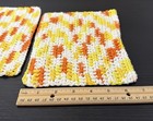 Handmade Set Of 2 Crochet Cotton Dish Cloths 7    X 8    Inches
