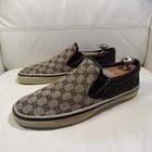 Gucci Gg Supreme Slip-on Sneakers In Monogram Canvas Size 11 G 2122225