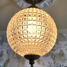 Antique Vintage 1920 s 30 s 40 s Art Deco Glass Ceiling Light Fixture Globe 