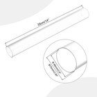 Clear Pvc Rigid Pipe 66mm Id 75mm Od 14  High Impact  Clear