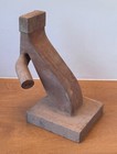 Foundry Factory Cast Mold Form Wood Sculpture Industrial Steampunk Antique Vtg