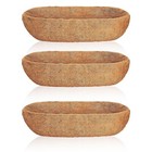 3pcs Trough Coco Liners In Natural Brown 24in 30in 36in Coconut Coir Planter