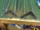 Set Of 4 Vintage Metal Tone Hairpin Table Legs 28    Furniture Table Mcm 4 Lot