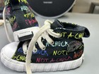 Converse Baby toddler High Top Canvas Sneakers Graffiti Black Multi Us 8c