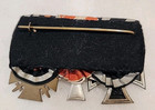 Wwi German Iron Cross 3 Medal Bar Original Parade Mount 