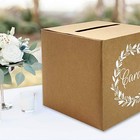 Kalefo Kraft Card Box Wedding Favors Post Boxes Cardboard Wedding Party Decor 