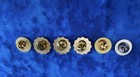Lot Of 6 Royal Caribbean Crown   Anchor Pins - Emerald Platinum Gold