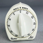 Robertshaw Lux Minute Minder Timer Rocket Knob Vtg 1960s White 60 Minute Cp2428
