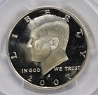2007-s Proof Kennedy Silver Half Dollar Pcgs Pr-69 Dcam Damaged Slab