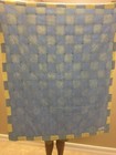 Baby Crib Blanket Quilt Blue Yellow 36  X 44 