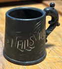 Antique Neillsville Wisconsin Souvenir Mini Beer Stein Mug Rockford Silverplate